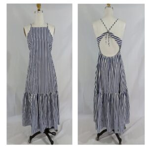 Vestido Rayas Azul Blanco