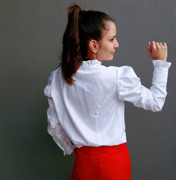 Blusa Camisera Blanca - Imagen 2