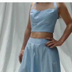 Blusa Tiras Azul Claro