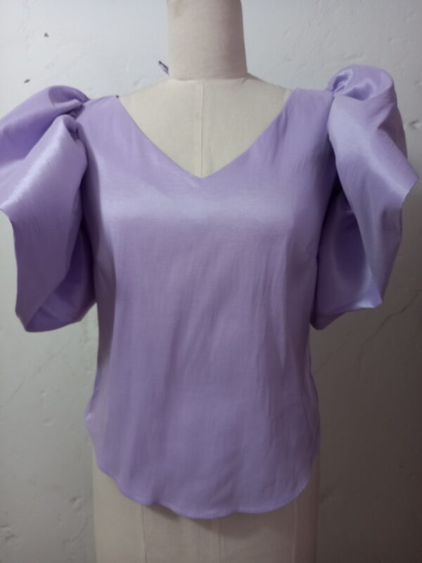 Blusa Lila Manga Corta