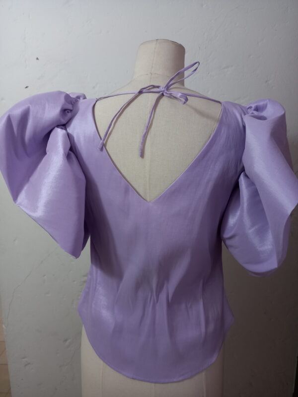 Blusa Lila Manga Corta - Imagen 2