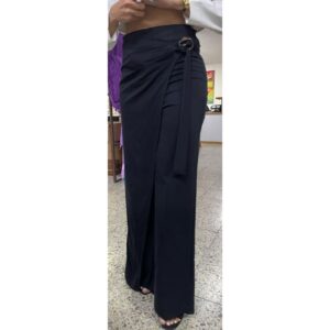 Pantalón Negro Cruzado