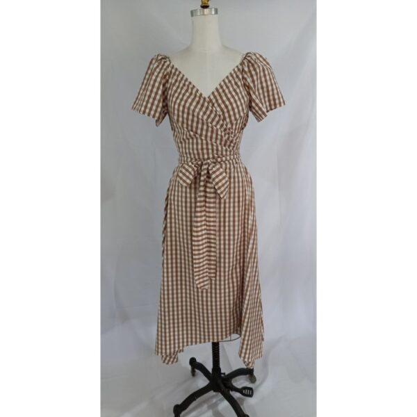 Vestido Cruzado Cuadros