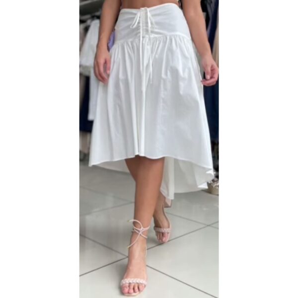Falda Midi Blanca