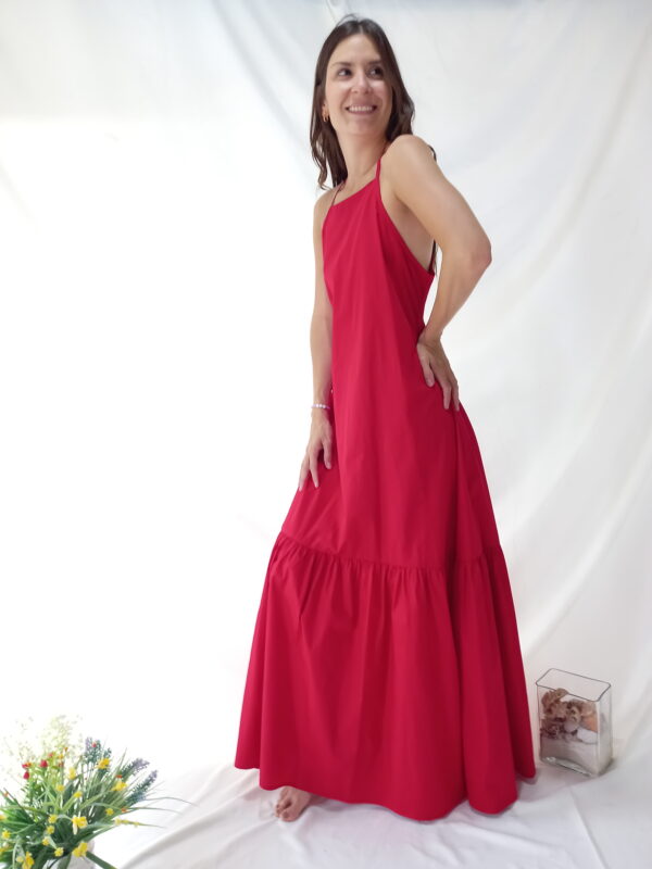Vestido Tiras Rojo