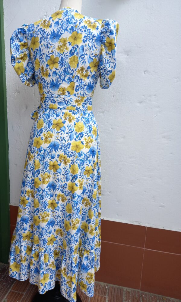 Vestido Cruzado Flores - Imagen 2